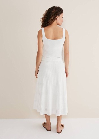 Phase Eight Clarated Co-Ord Skirts White USA | 0892746-YF